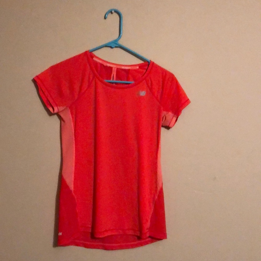 Bright Pink NB athletic tank.
